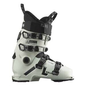NEW SALOMON women's shift pro 110 w at ski boots in white moss/black